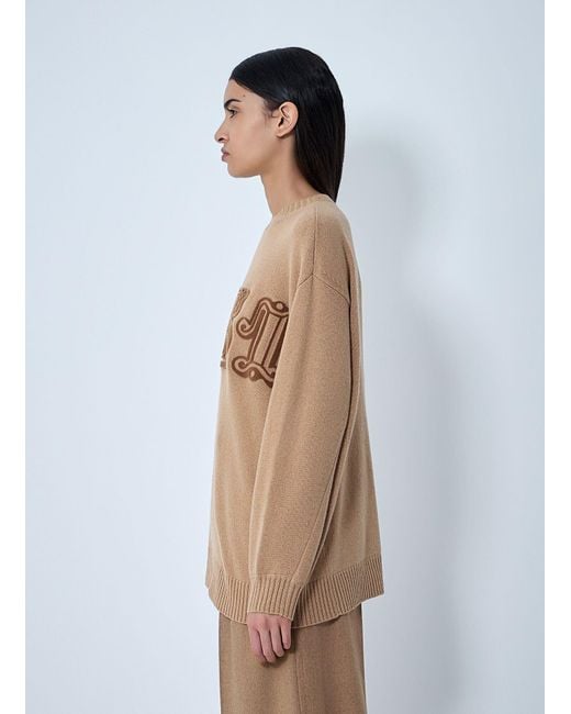Max Mara Natural Wool-And-Cashmere-Blend Sweater