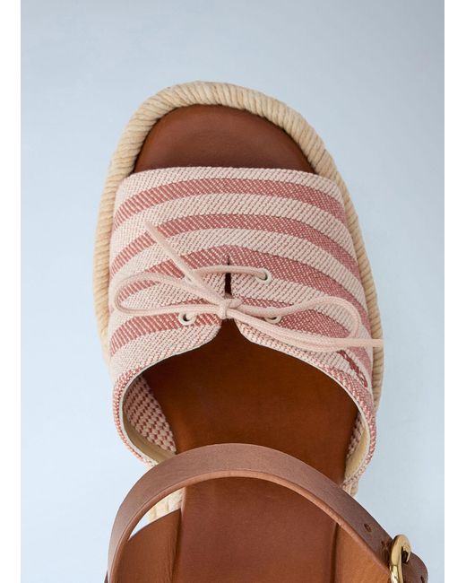 Chloé Blue Chloé Isla Wedge Espadrilles