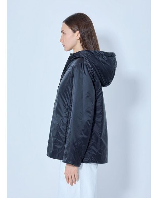 Max Mara Blue Hooded Puffer Jacket