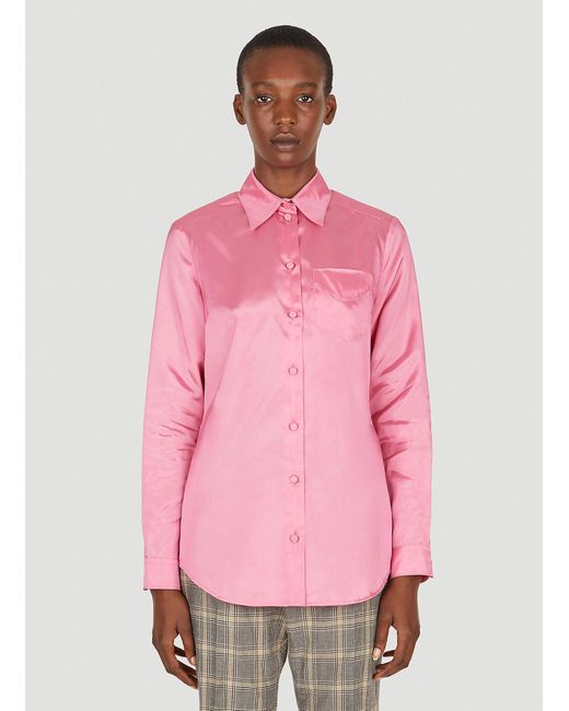 Gucci Classic Button Down Shirt in Pink Lyst