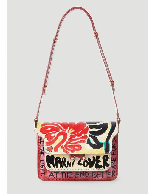 Marni Red Special Edition Trunk Shoulder Bag
