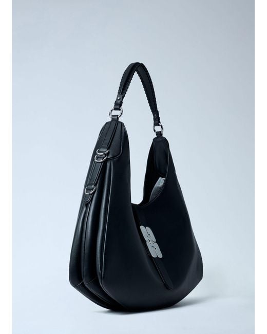 Ganni Blue Large Kat Shoulder Bag