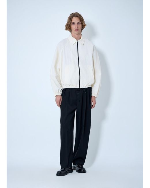 Jacquemus White Zip-Front Jacket for men