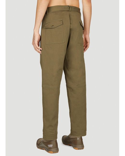Moncler Green Zip Pocket Pants for men