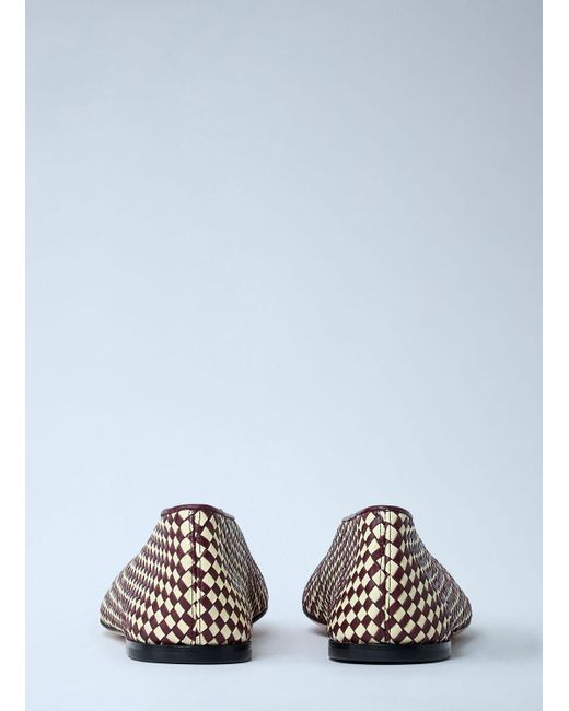 Bottega Veneta White Rosa Ballerina Flats
