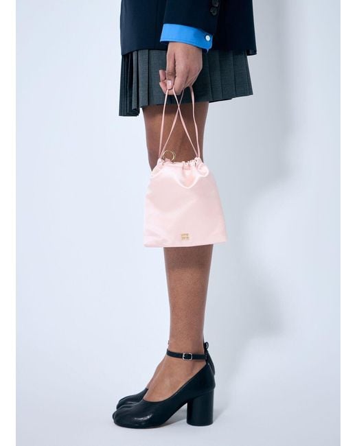 Miu Miu Pink Satin Pouch