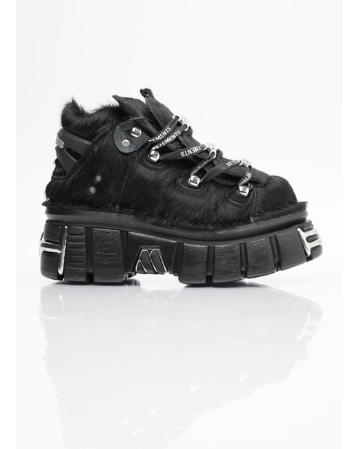 Vetements Black X New Rock Platform Sneakers