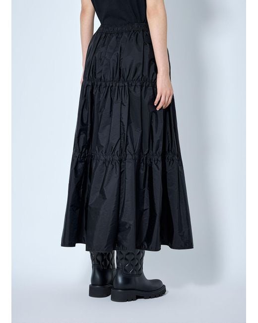 Moncler Blue Tiered Maxi Skirt
