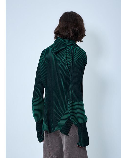 LUEDER Green Healer Knit Zip Jacket