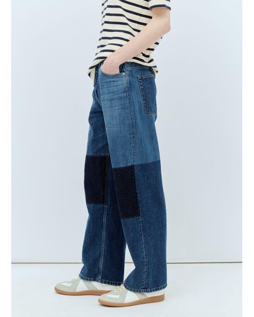 Jil Sander Blue + Panelled Jeans