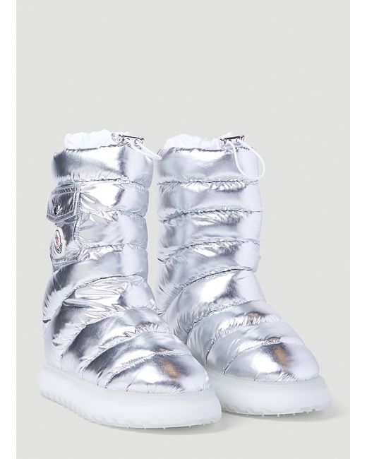 Moncler White Gaia Pocket Mid Snow Boots for men