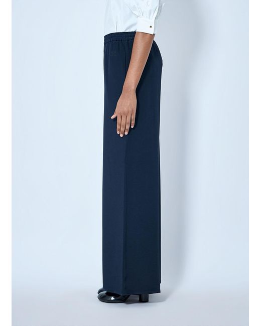 Max Mara Blue Wide-Leg Trousers