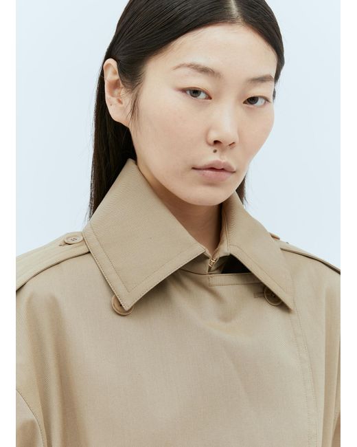 Max Mara Natural Double-breasted Trench Coat