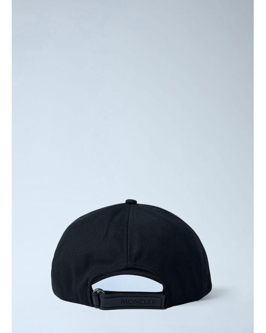 Moncler Blue Logo Motif Baseball Cap for men