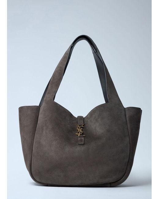 Saint Laurent Gray Le 5 Ã€ 7 Bea Shoulder Bag