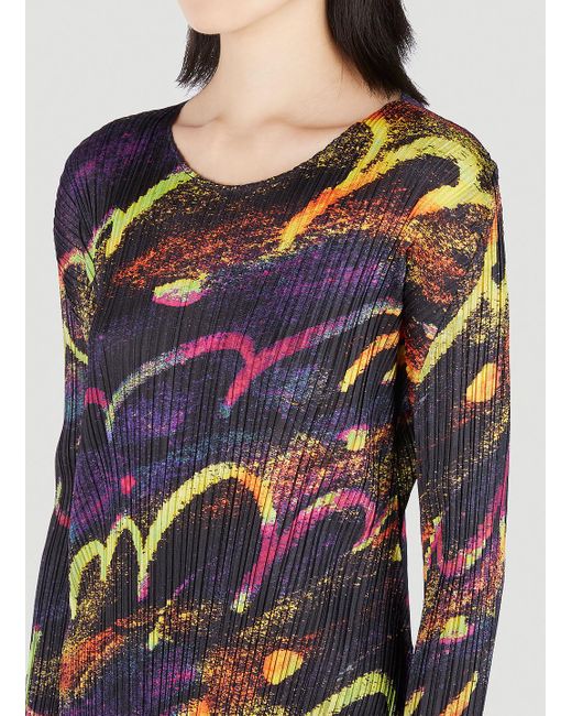 Pleats Please Issey Miyake Jump & Turn Tunic Top in Blue for Men