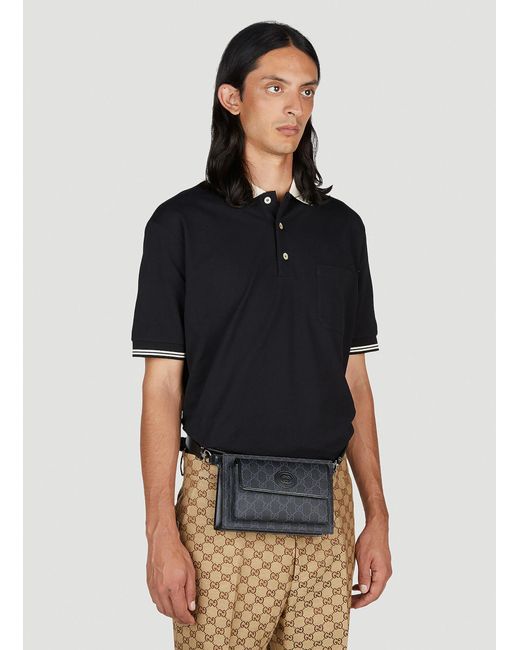 Gucci Gray Gg Supreme Belt Bag for men