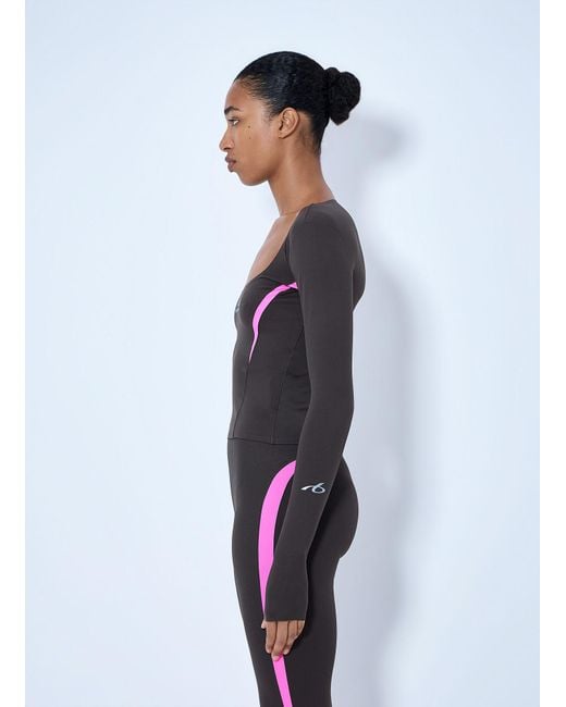 Balenciaga Gray Long Sleeve Fitted Top