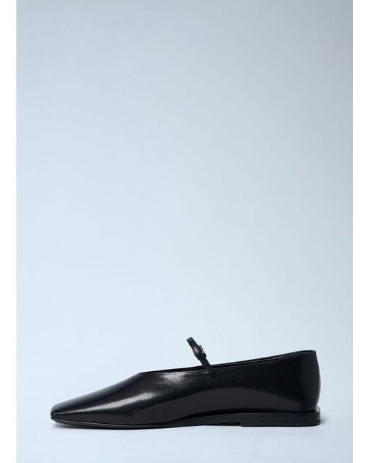 Jil Sander White Leather Flat Shoes