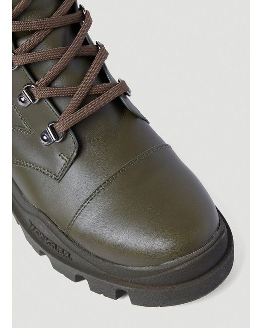 Moncler Black Larue Buckle Ankle Boots for men