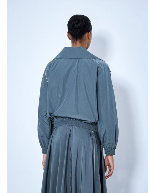 Balenciaga Blue High Collar Tracksuit Jacket