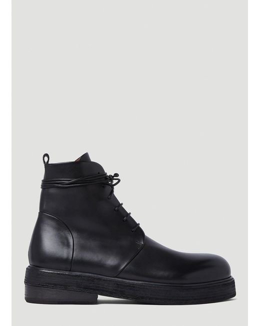 Marsèll Leather Zuccolona Lace Up Boots in Black for Men | Lyst
