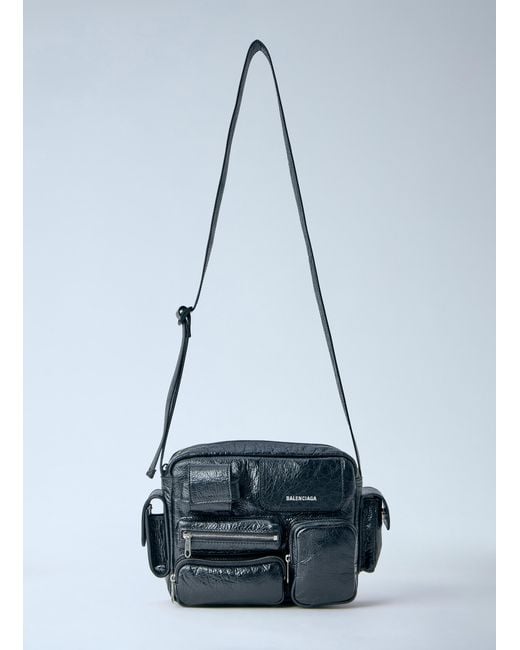 Balenciaga Blue Superbusy Camera Bag for men