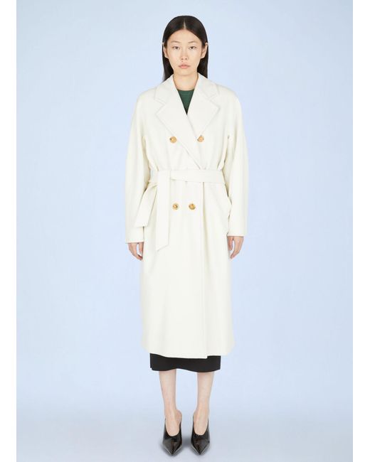 Max Mara White Madame 101801 Coat