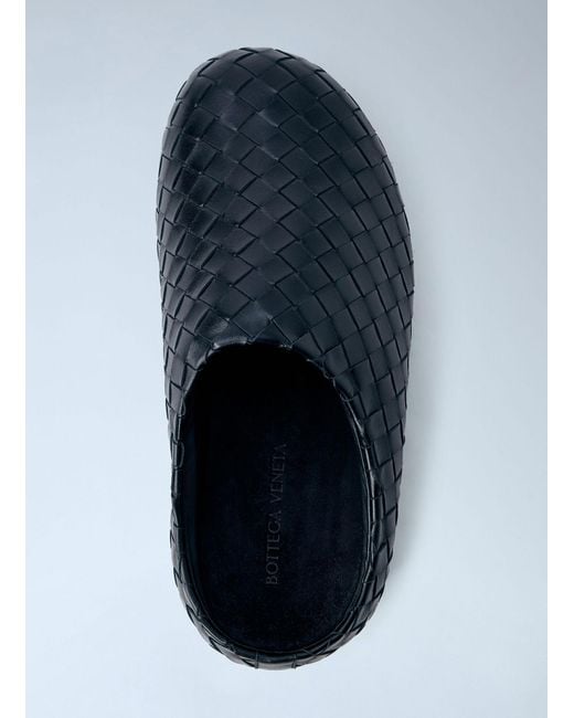 Bottega Veneta Blue Klog Intrecciato Mules for men