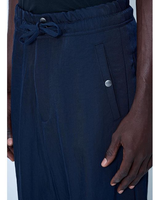 Dries Van Noten Blue Drawstring Pants for men