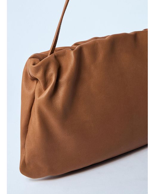 The Row Blue Xl Bourse Shoulder Bag