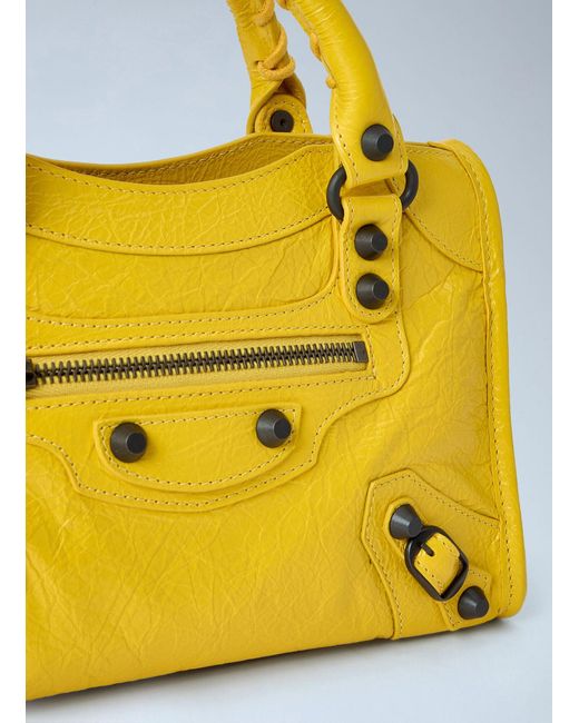 Balenciaga Yellow Le City Bag Mini