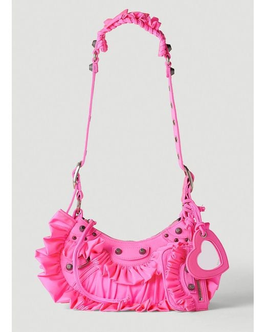 neon pink balenciaga bag