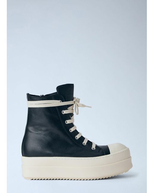 Rick Owens Blue Mega Bumper Sneakers