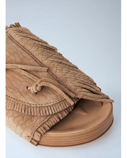 Visvim Blue Christo Shaman Folk Sandals for men