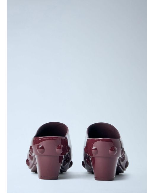 Bottega Veneta Purple Gondola Studded Rubber Mules