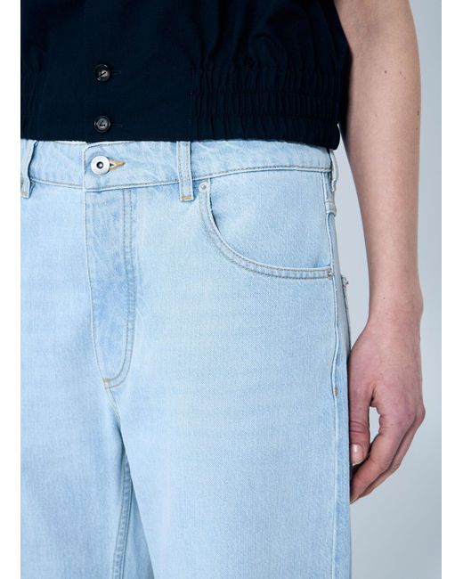 Bottega Veneta Blue Extra Bleach Dirty Denim Jeans