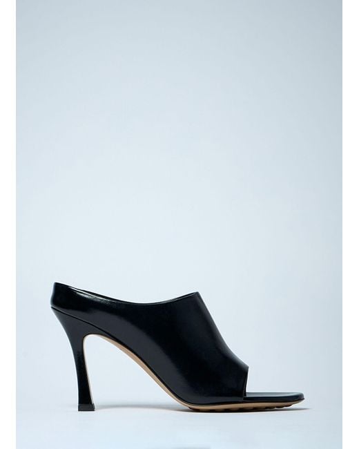 Bottega Veneta Gray Rana Heeled Mules