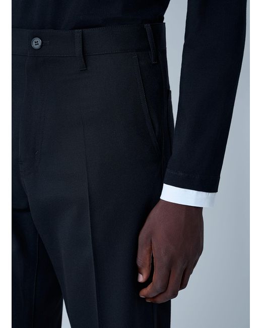 Prada Blue Wool Pants for men
