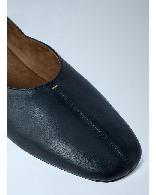Khaite Black Jane Flat Shoes