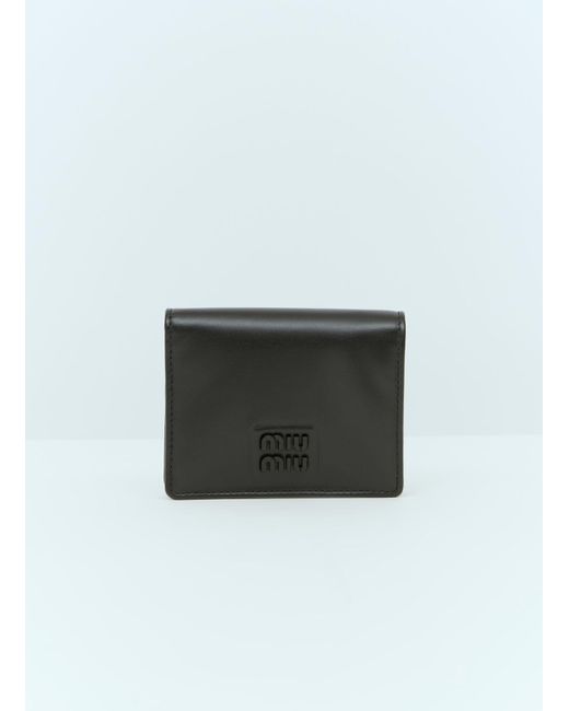 Miu Miu Green Small Leather Wallet