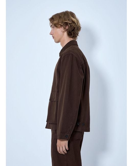 Lemaire Brown Boxy Jacket for men