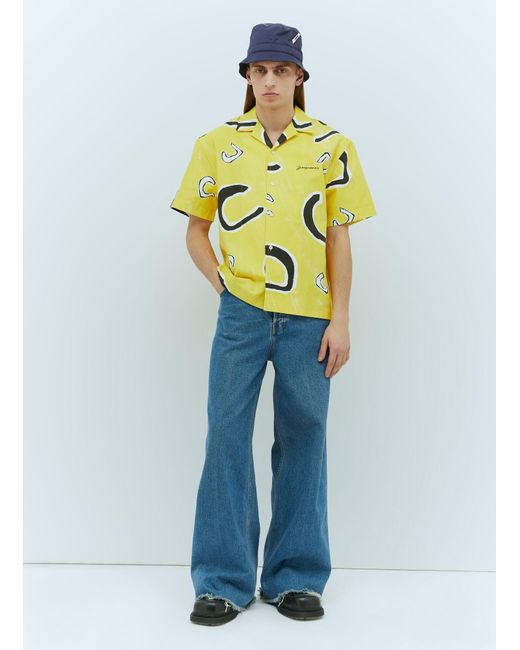 Jacquemus Yellow La Chemise Jean Shirt for men