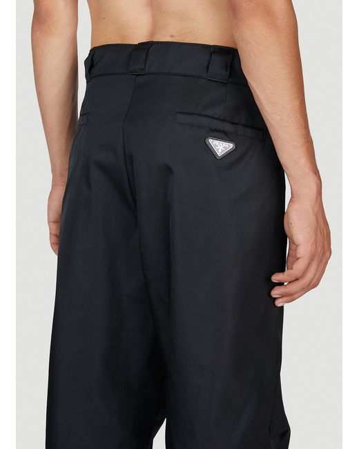 Prada Black Re-nylon Pants for men