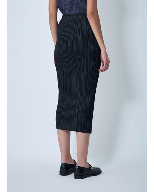 Pleats Please Issey Miyake Blue Pleated Skirt