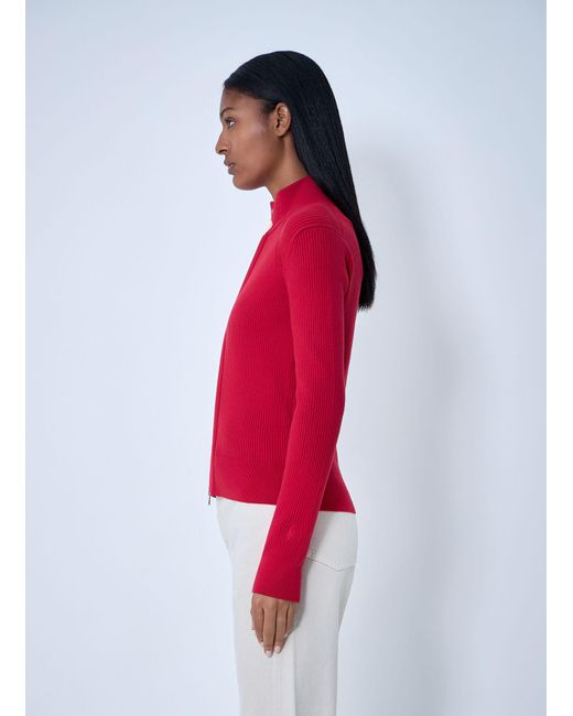 J.W. Anderson Red Jw Anderson Rib Cardigan