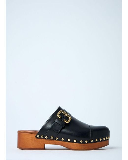 Chloé White Chloã Jeanette Wedge Clog