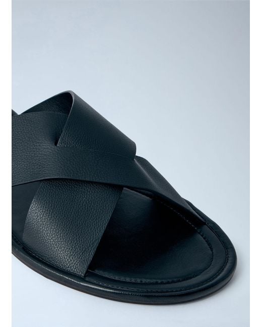 The Row Blue Malick Crossed-Strap Sandals for men