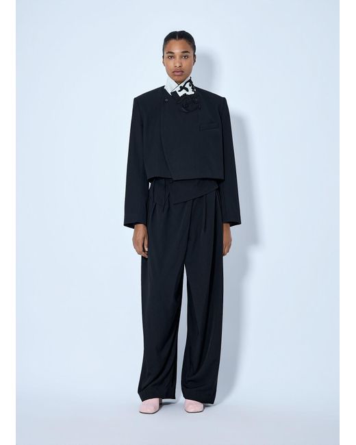 Dries Van Noten Blue Bosea Wool Cabardine Blazer