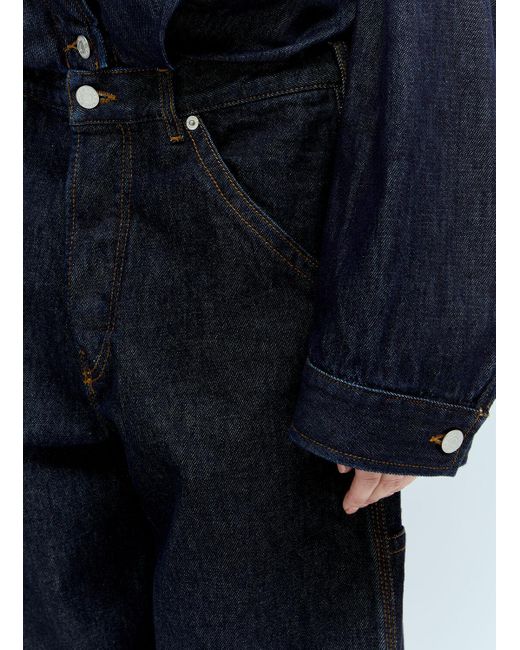 Dries Van Noten Blue Patch Pocket Jeans